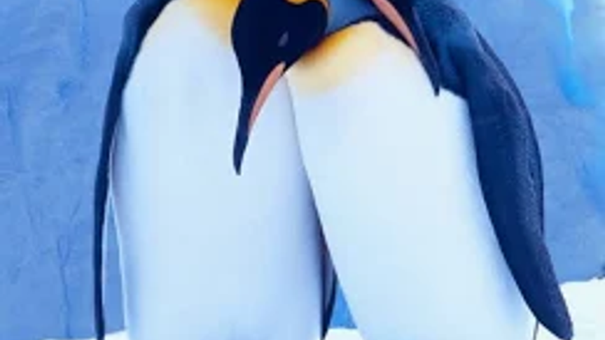 this time, two penguins
