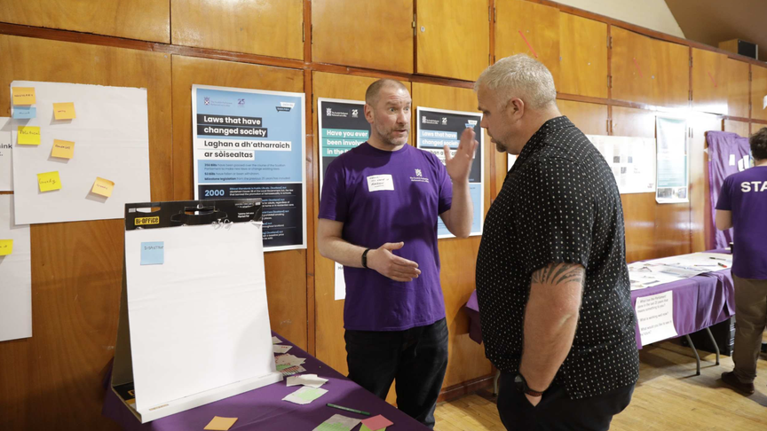 ‘Ask me about!’ activity with Scottish Parliament staff
